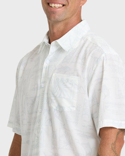 Waterman Paradise Bay Short Sleeve Woven Shirt - White