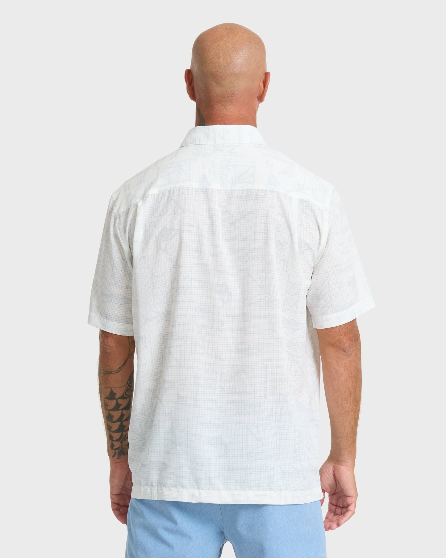 Waterman Paradise Bay Short Sleeve Woven Shirt - White