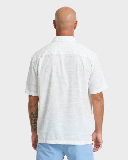 Waterman Paradise Bay Short Sleeve Woven Shirt - White
