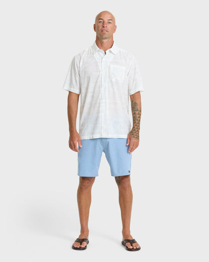 Waterman Paradise Bay Short Sleeve Woven Shirt - White