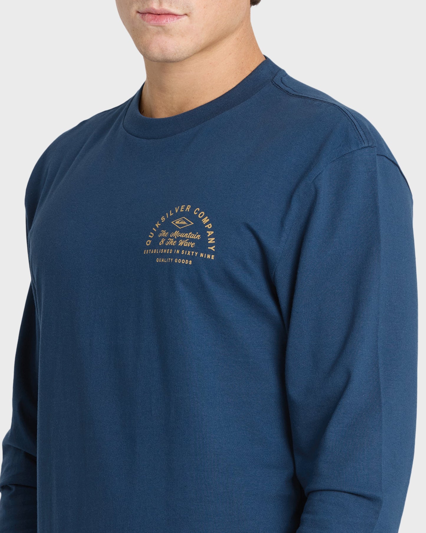 Garage Days Long Sleeve Knit T-Shirt - Dark Denim