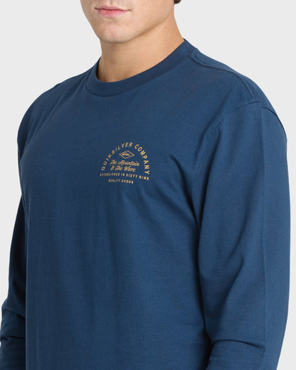 Garage Days Long Sleeve Knit T-Shirt - Dark Denim