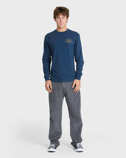 Garage Days Long Sleeve Knit T-Shirt - Dark Denim