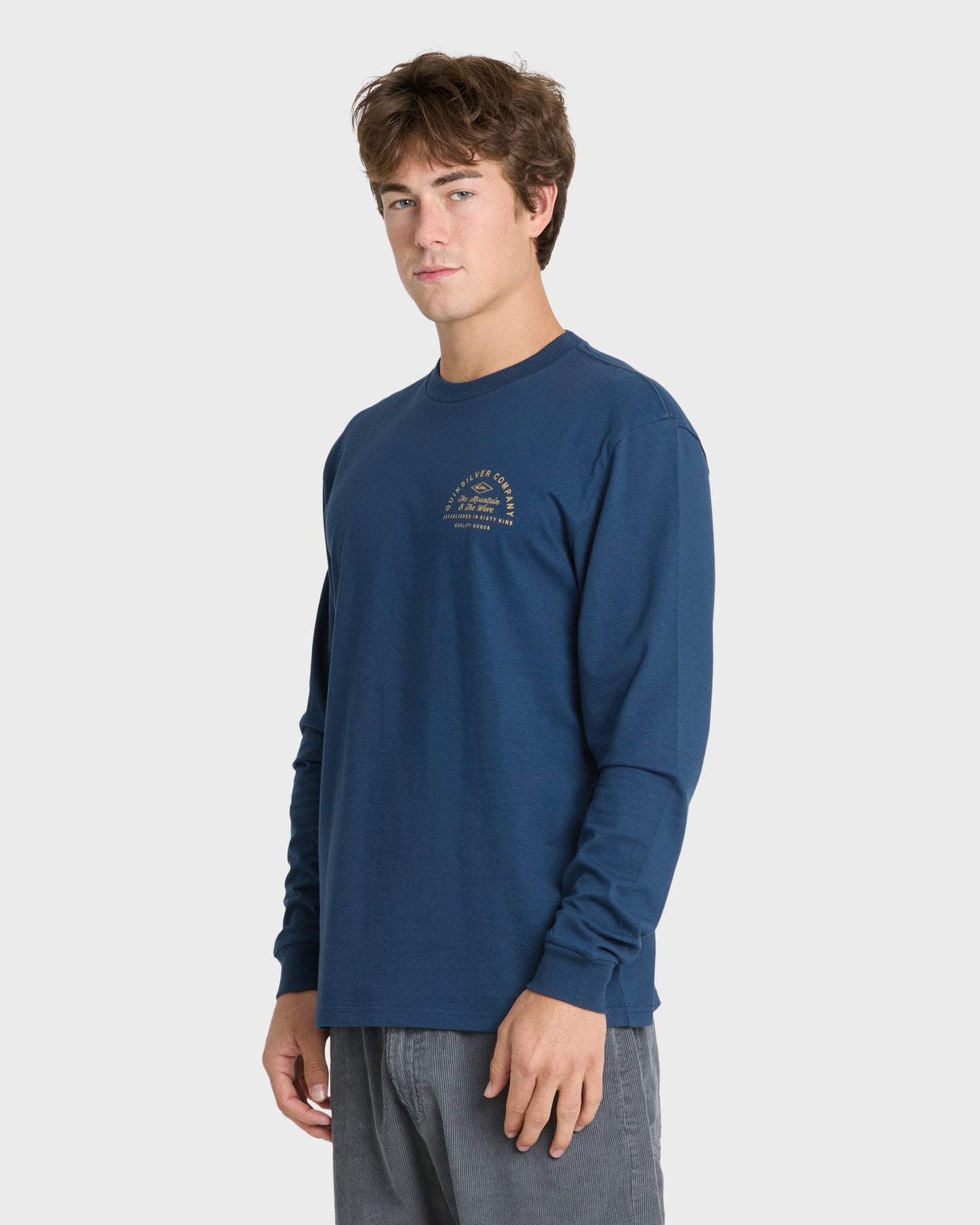 Garage Days Long Sleeve Knit T-Shirt - Dark Denim