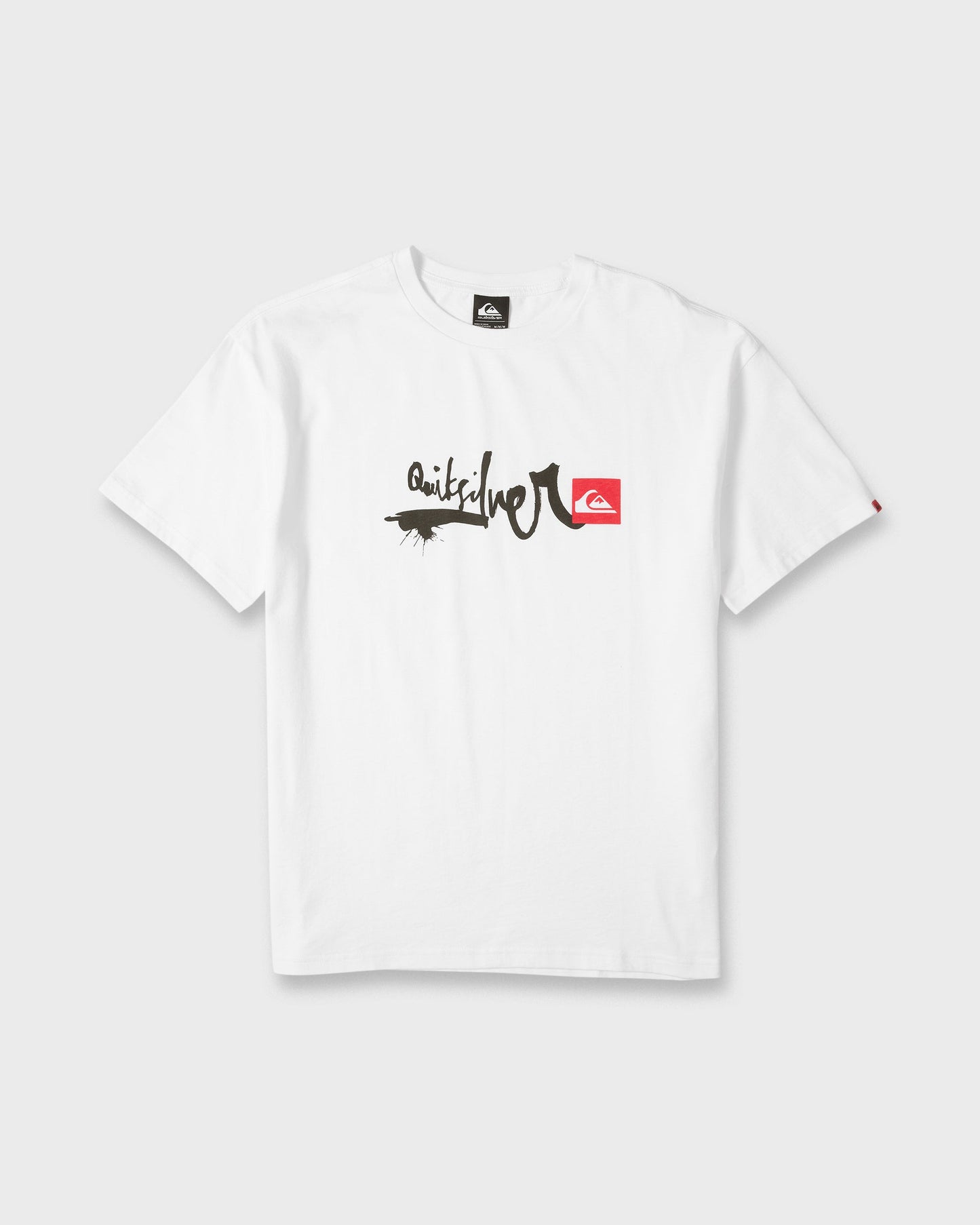 Young Guns Script Sticker Slap Short Sleeve Knit T-Shirt - White