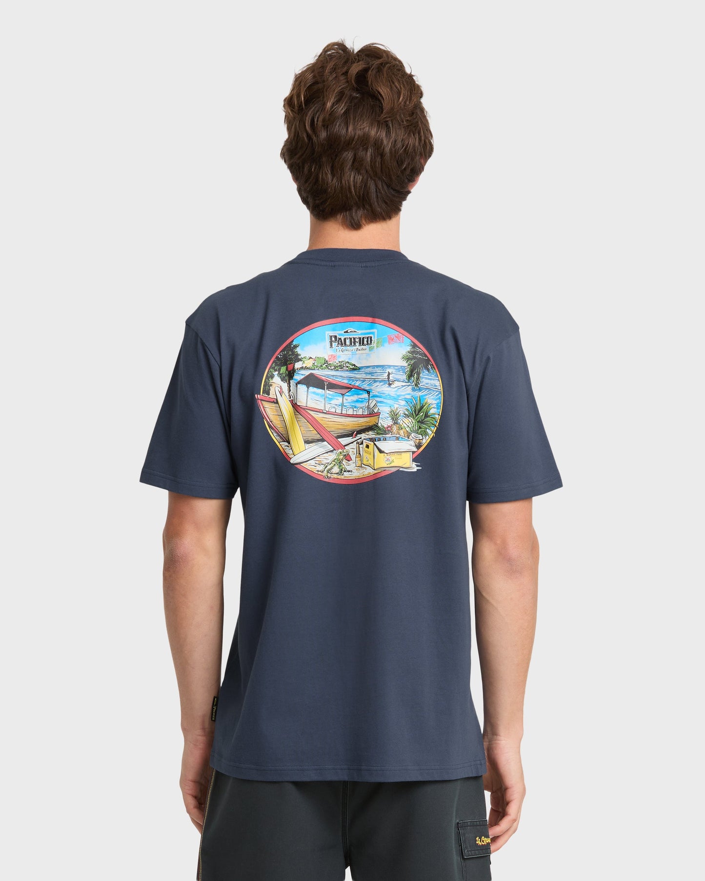 Pacifico Sayulita Cruising Short Sleeve Knit T-Shirt - Navy