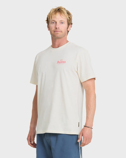Pacifico Sayulita Cruising Short Sleeve Cotton T-Shirt - Tofu