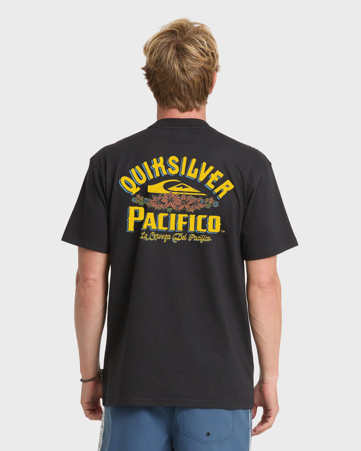 Pacifico Signage Short Sleeve Knit T-Shirt - Black