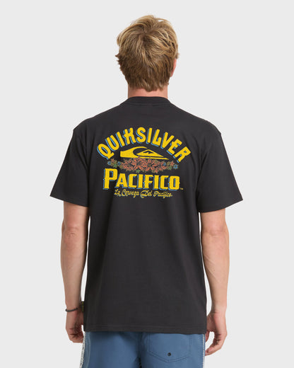 Pacifico Signage Short Sleeve Knit T-Shirt - Black