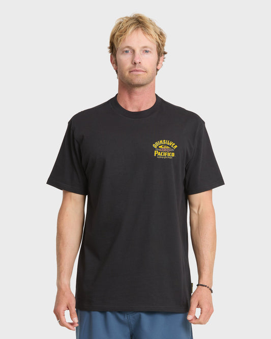 Pacifico Signage Short Sleeve Knit T-Shirt - Black