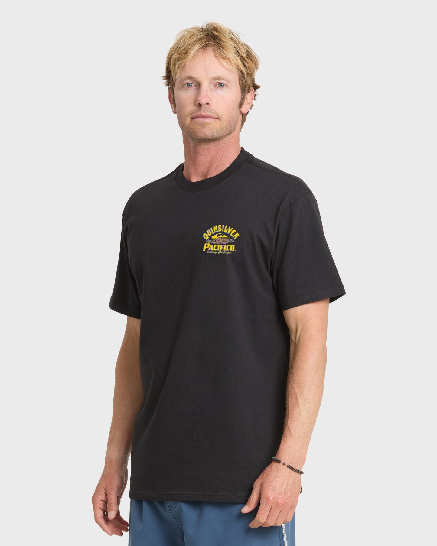 Pacifico Signage Short Sleeve Knit T-Shirt - Black