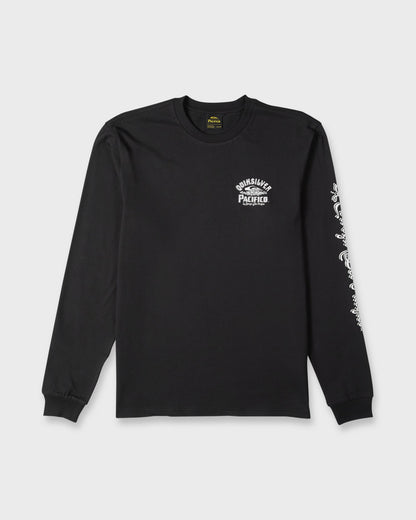 Pacifico Signage Long Sleeve Knit T-Shirt - Black