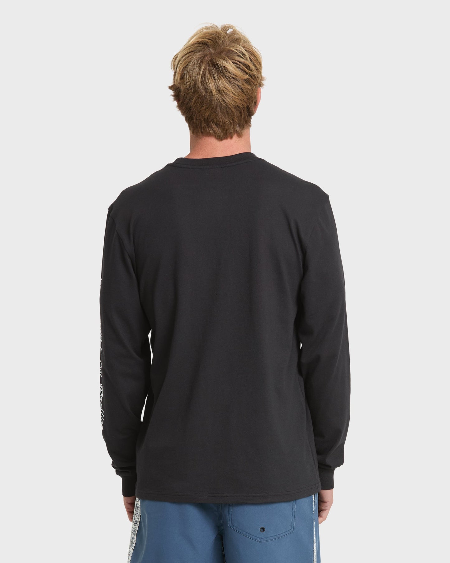Pacifico Signage Long Sleeve Knit T-Shirt - Black