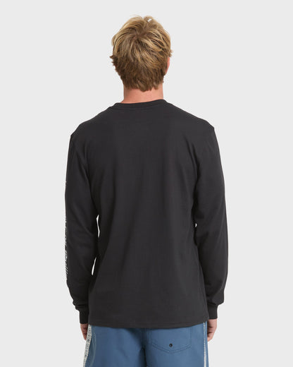 Pacifico Signage Long Sleeve Knit T-Shirt - Black