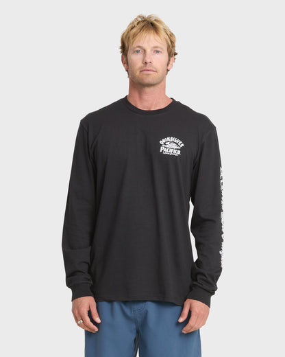 Pacifico Signage Long Sleeve Knit T-Shirt - Black