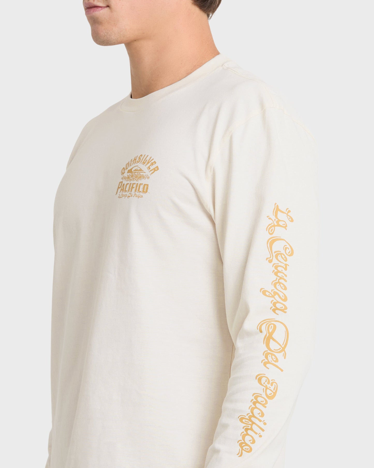 Pacifico Signage Long Sleeve Knit T-Shirt - Tofu