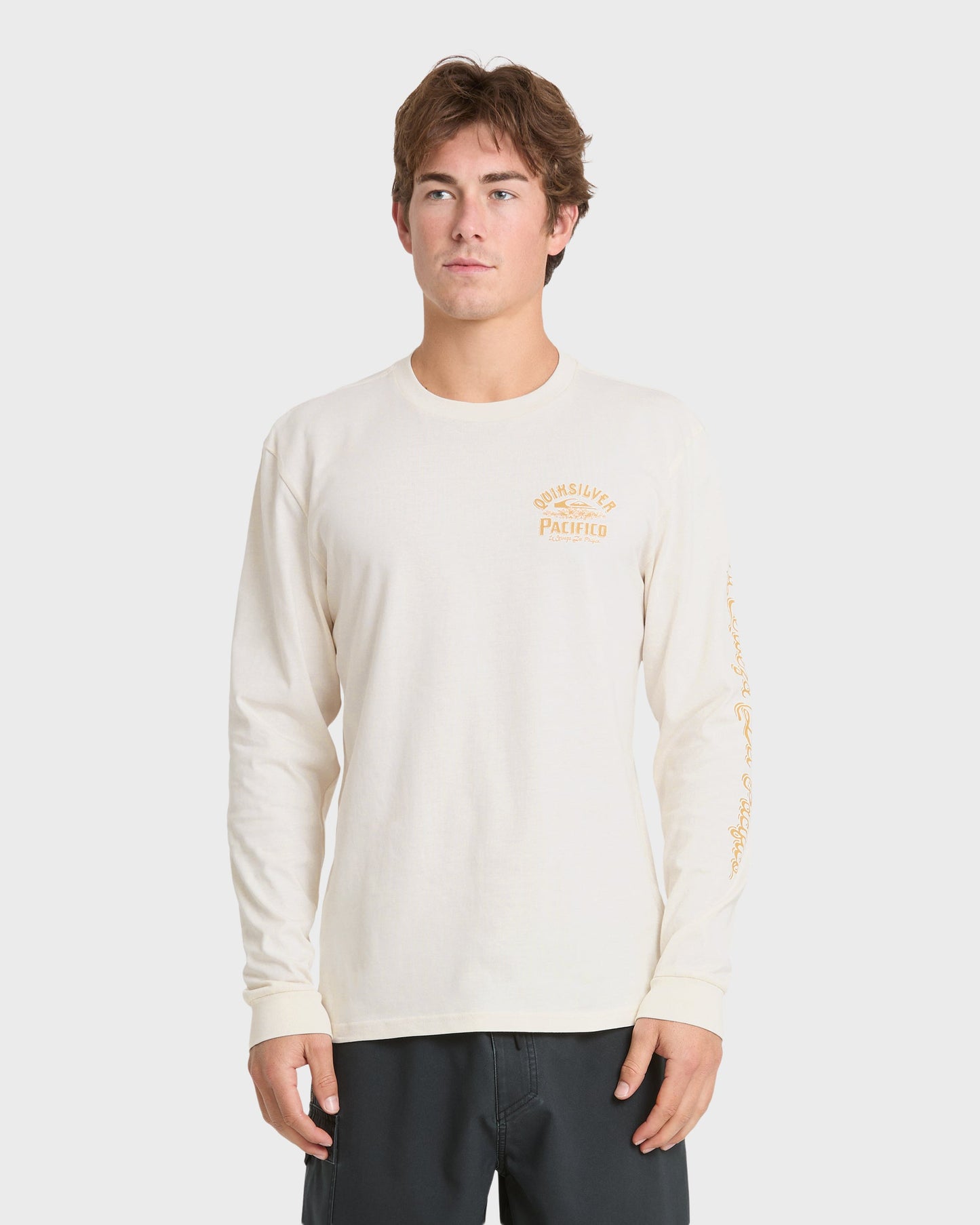 Pacifico Signage Long Sleeve Knit T-Shirt - Tofu