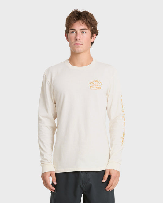 Pacifico Signage Long Sleeve Knit T-Shirt - Tofu