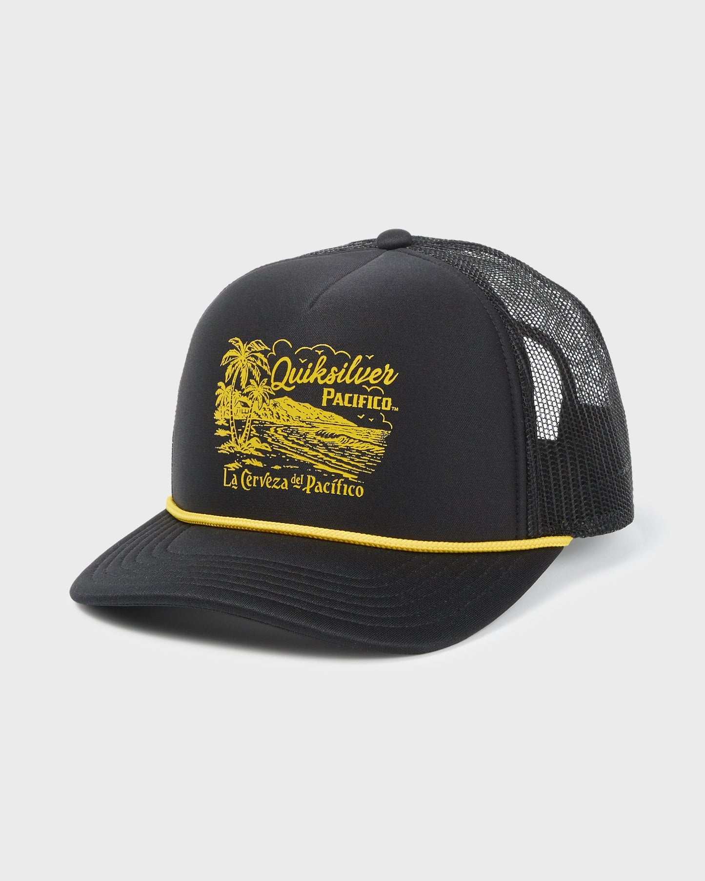 Pacifico Coastal Paradise Trucker Hat - Black