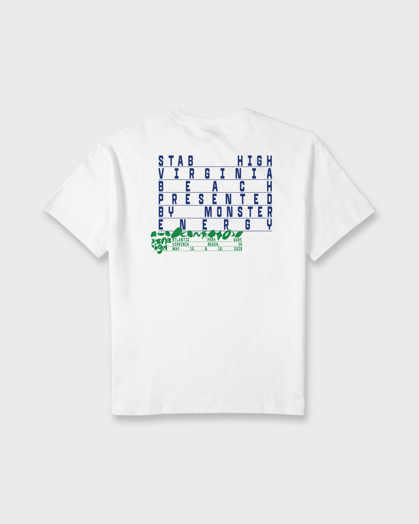 Stab High Virginia Beach Short Sleeve T-Shirt - White