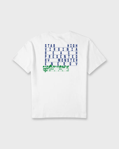 Stab High Virginia Beach Short Sleeve T-Shirt - White