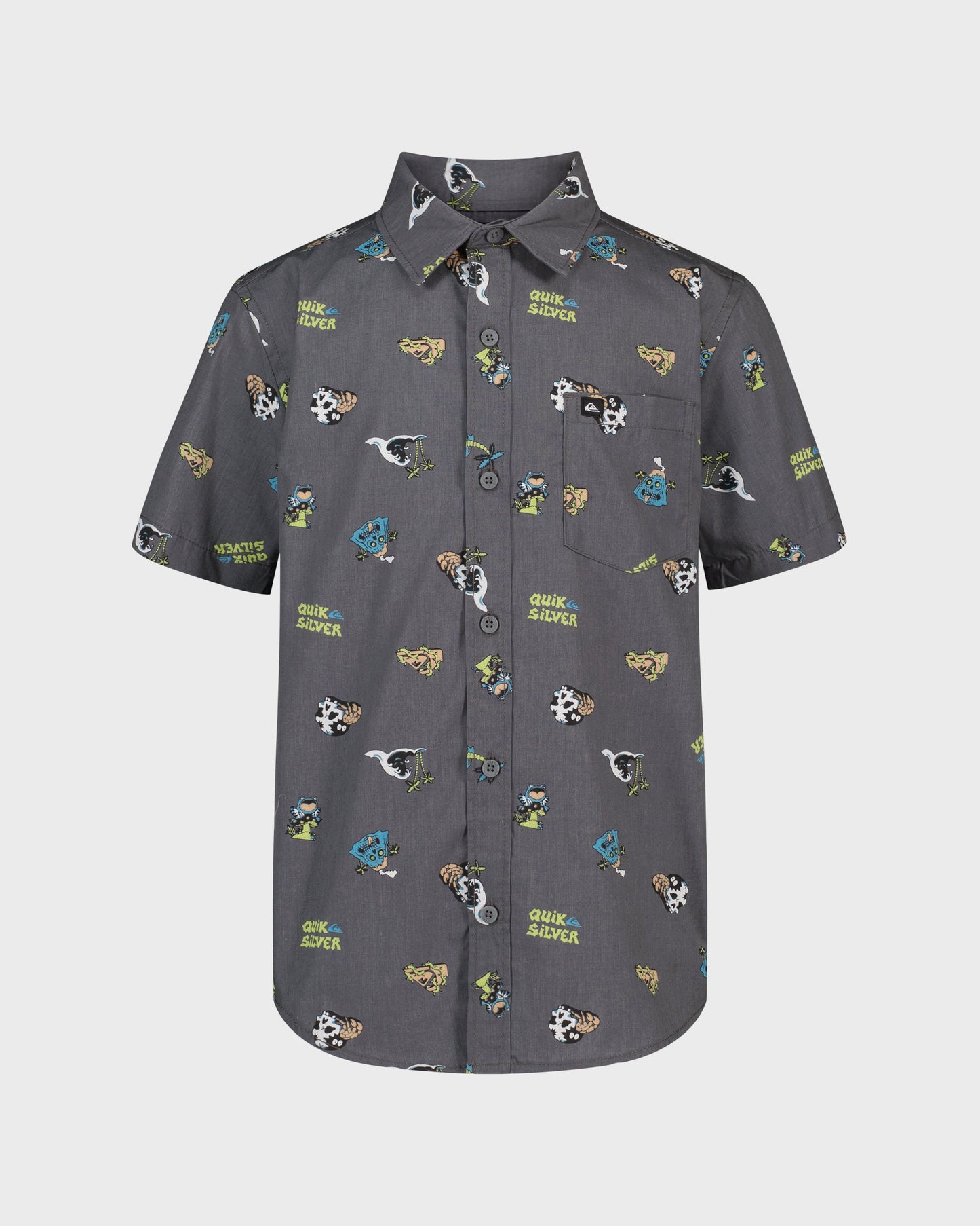 Boys Strange Waves Classic Short Sleeve Woven Shirt
