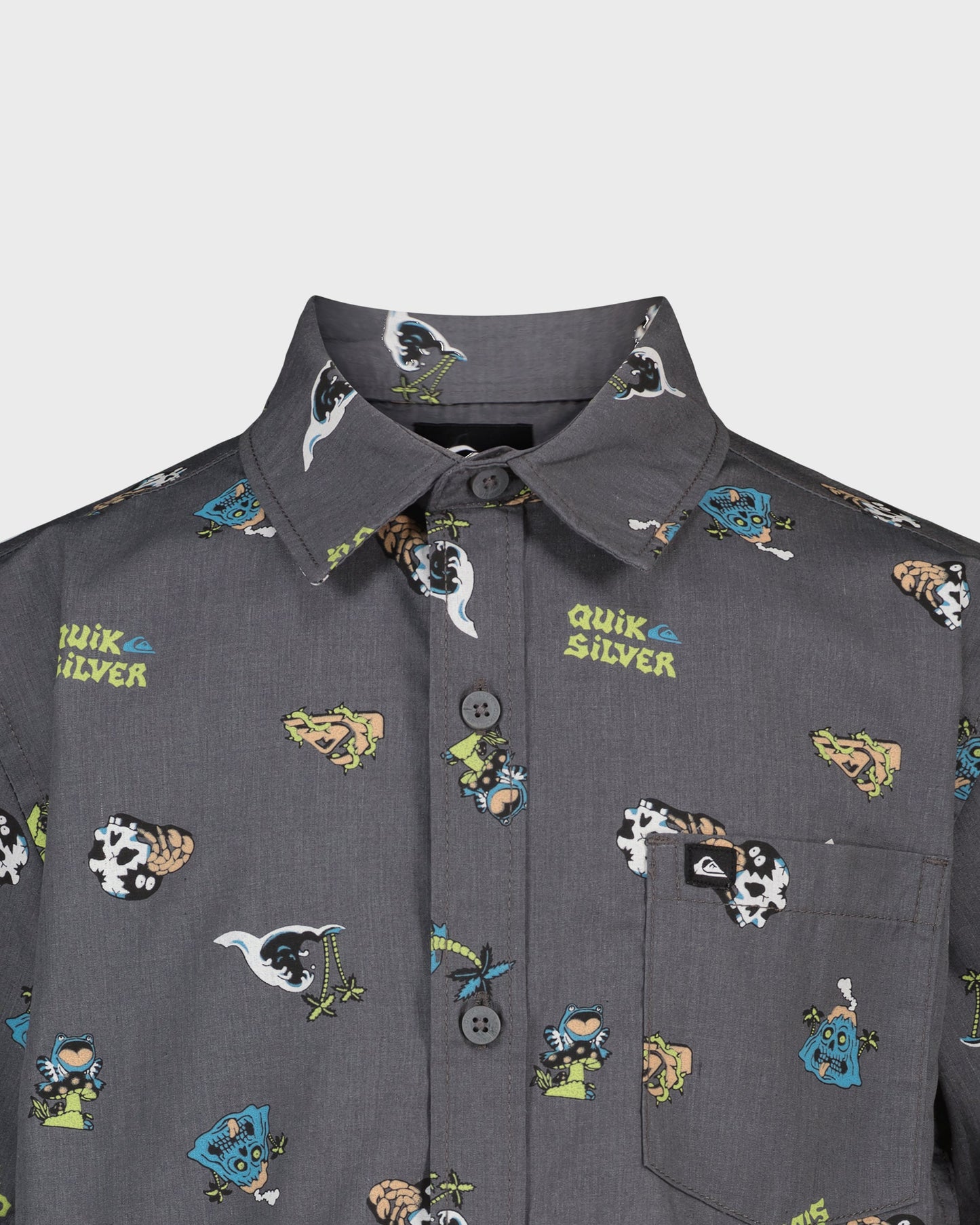 Boys Strange Waves Classic Short Sleeve Woven Shirt
