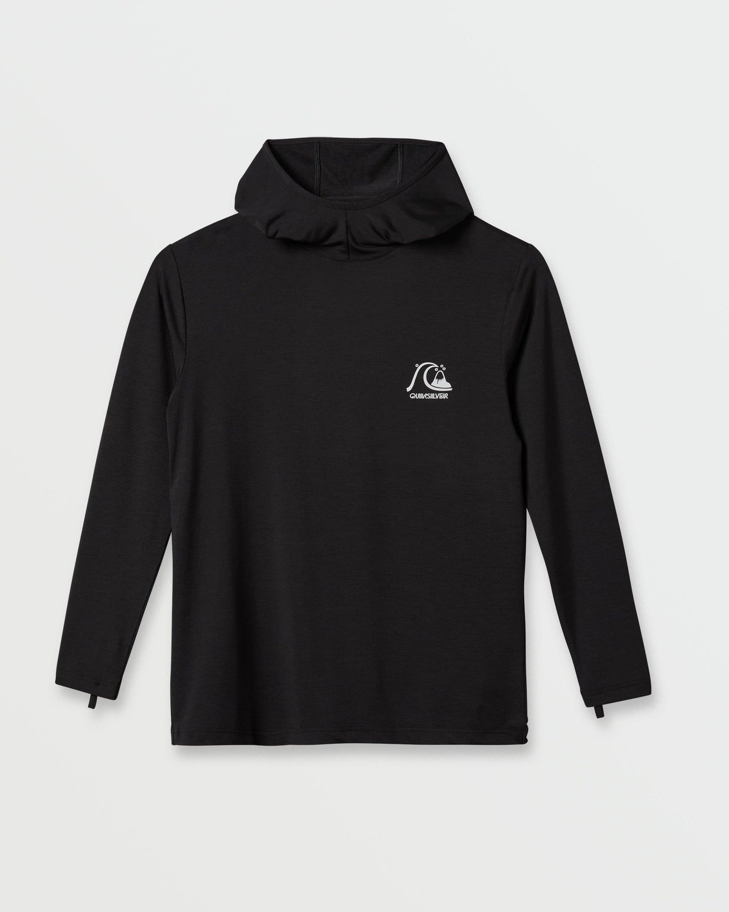 DNA Logo Surf Hood Long Sleeve Surf Tee - Phantom Heather