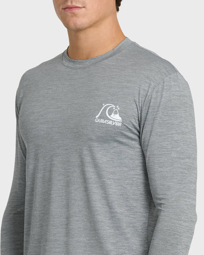 DNA Logo Surf  Long Sleeve Surf Tee - Smoked Gray Heather