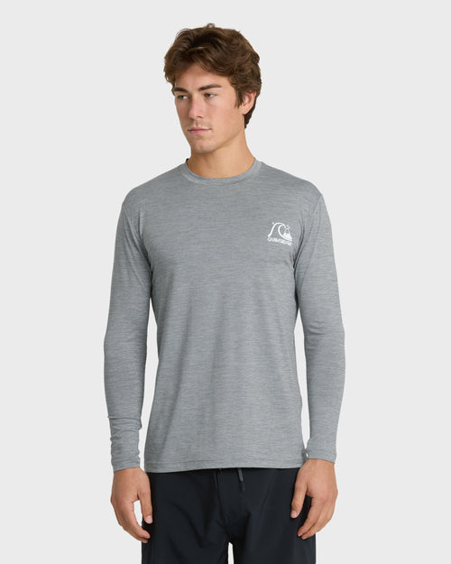 DNA Logo Surf  Long Sleeve Surf Tee - Smoked Gray Heather