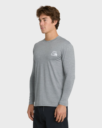 DNA Logo Surf  Long Sleeve Surf Tee - Smoked Gray Heather