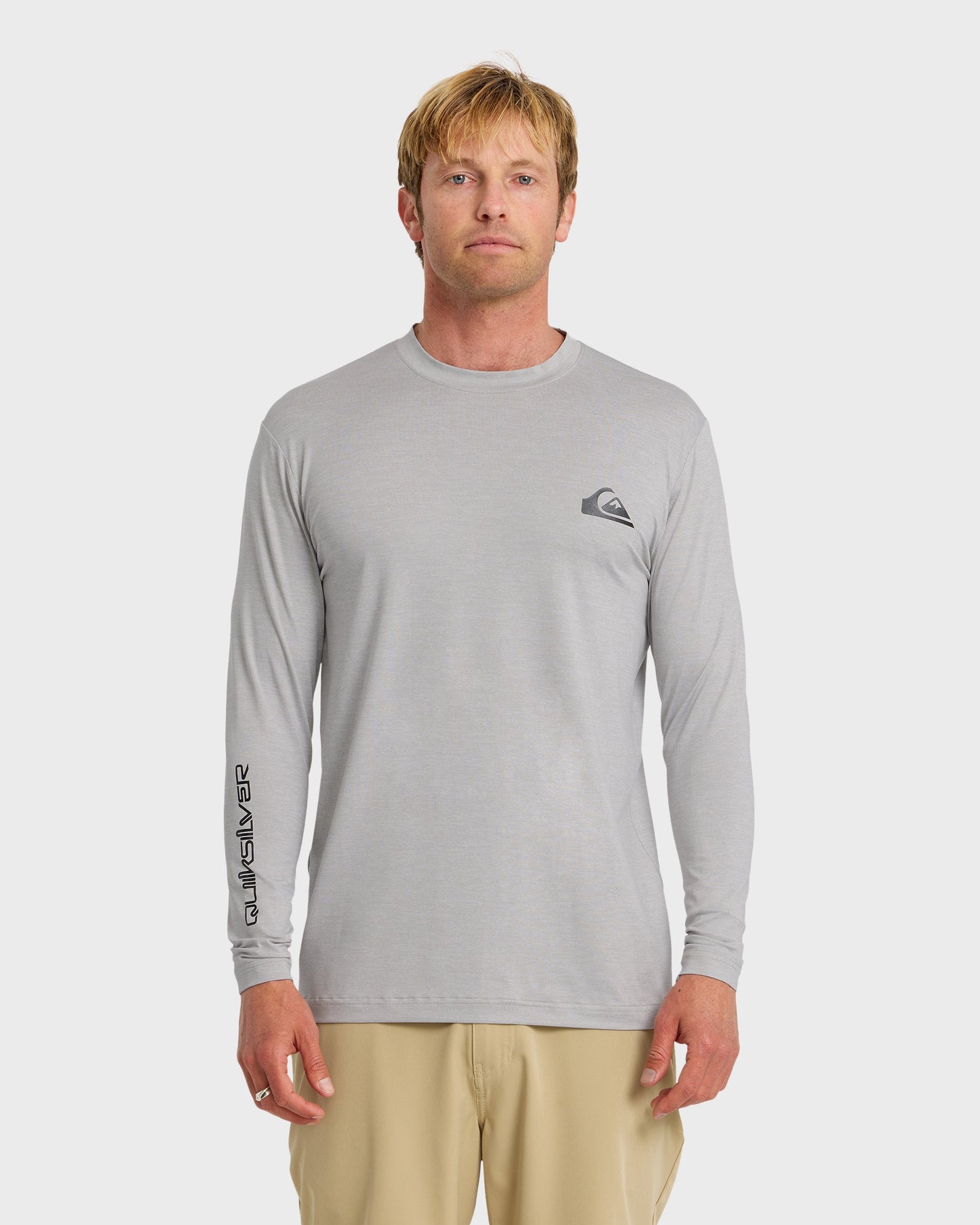 Everyday Long Sleeve Surf Tee - Light Grey Hth