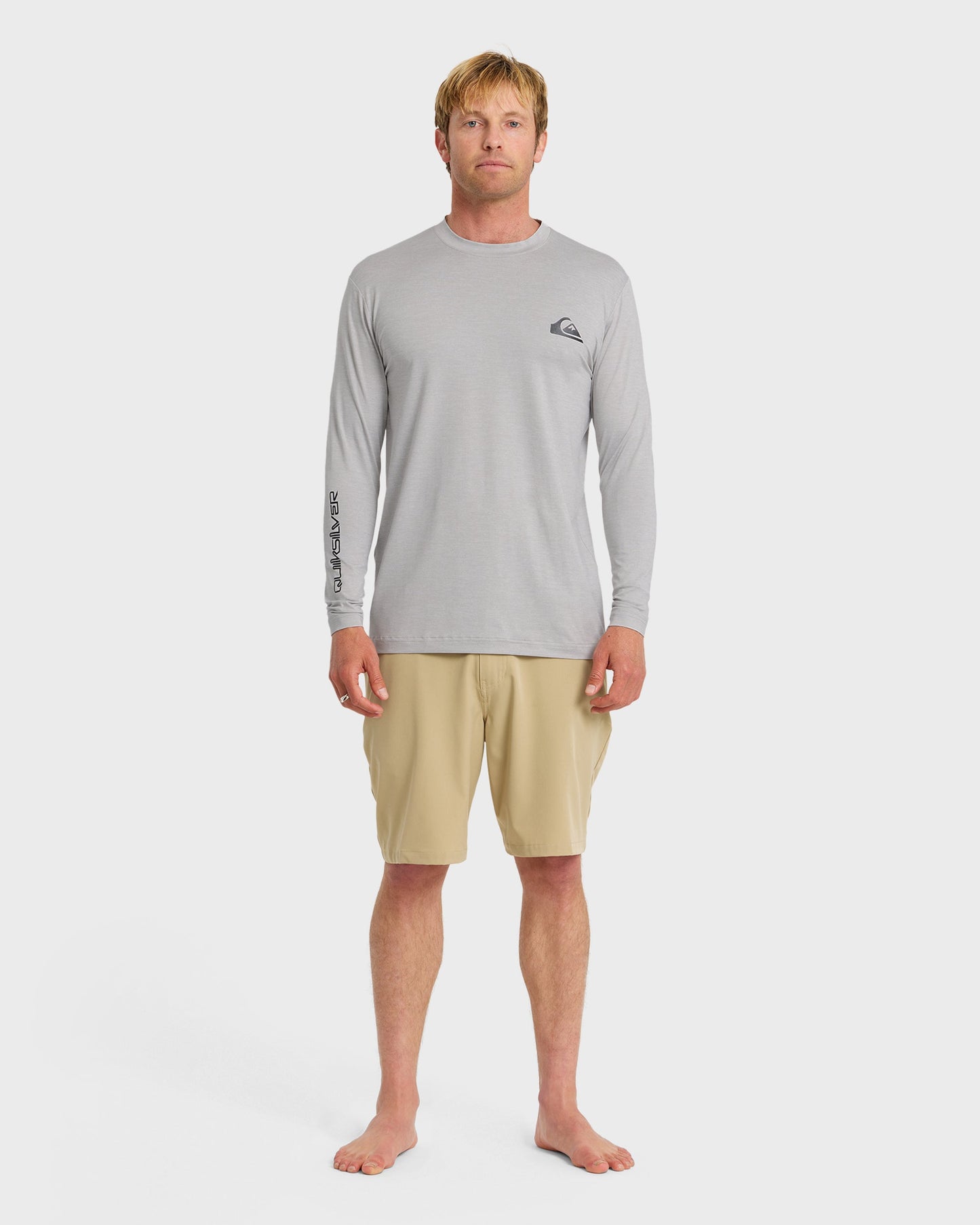 Everyday Long Sleeve Surf Tee - Light Grey Hth