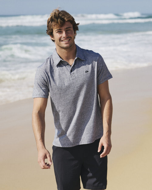 Sunset Cruise Polo Shirt - Black