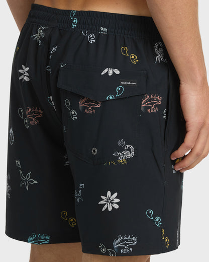 Surfsilk Mix 17" Nb Swim Trunks - Black