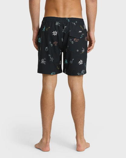 Surfsilk Mix 17" Nb Swim Trunks - Black