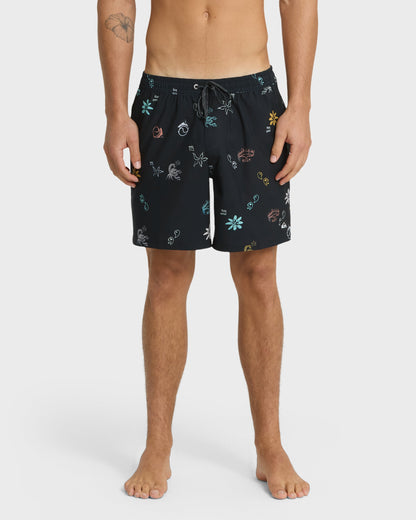 Surfsilk Mix 17" Nb Swim Trunks - Black