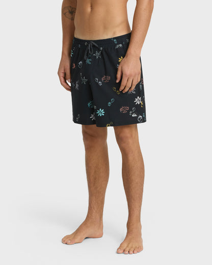 Surfsilk Mix 17" Nb Swim Trunks - Black