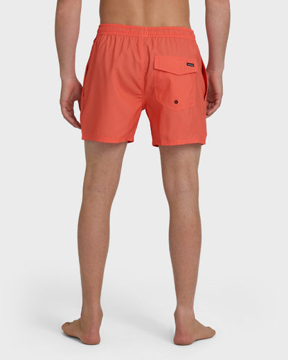 Everyday Solid 15" Swim Trunks - Hot Coral