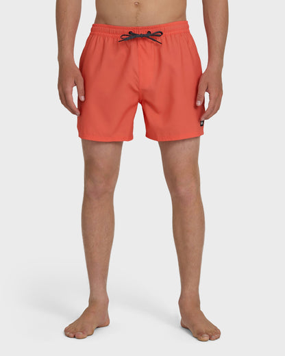 Everyday Solid 15" Swim Trunks - Hot Coral