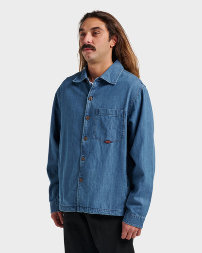 Denim Over Shirt - Light Indigo
