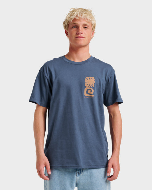 Peaceful Livin Classic T-shirt - Navy