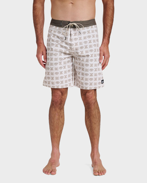 Surfsilk Etched 19" Boardshorts - Silver Birch