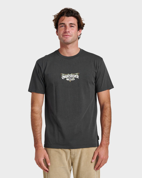 Bat Thornspigment Dye T-Shirt - Phantom