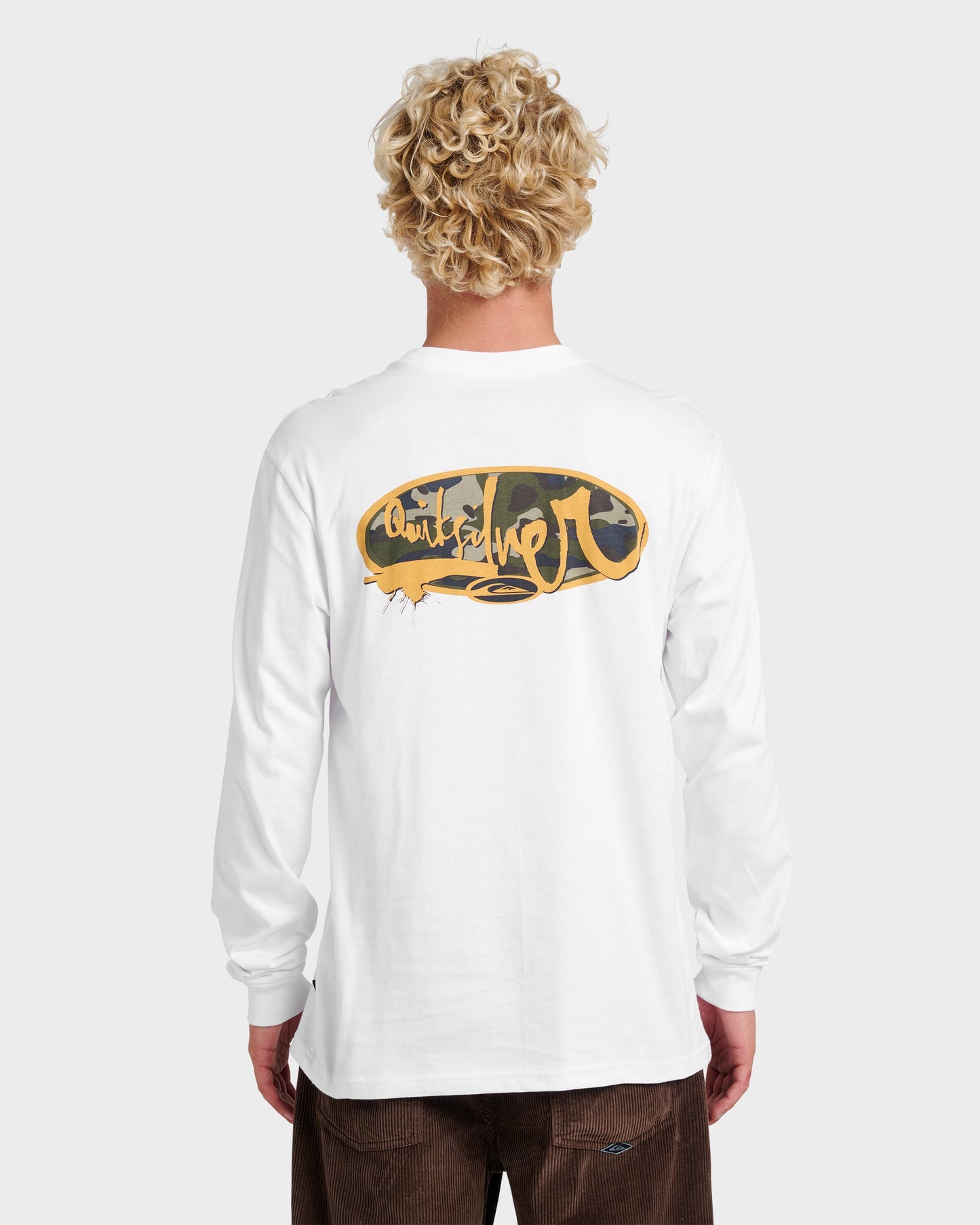 Impaired Camo Long Sleeve T-shirt - White