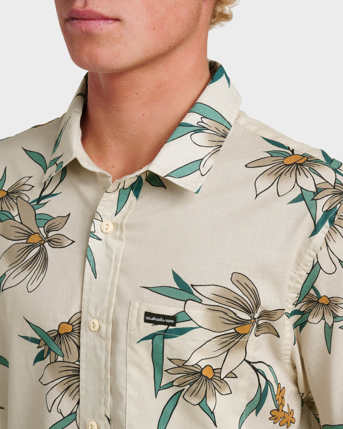 Costal Flora Classic Short Sleeve Shirt - Moonstruck