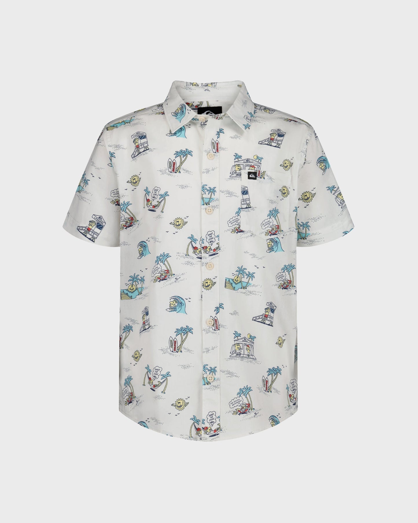 Little Boys Surf Doodle Classic Short Sleeve
