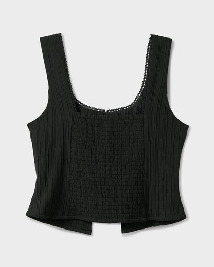 Maci Solid Textured Tank Top