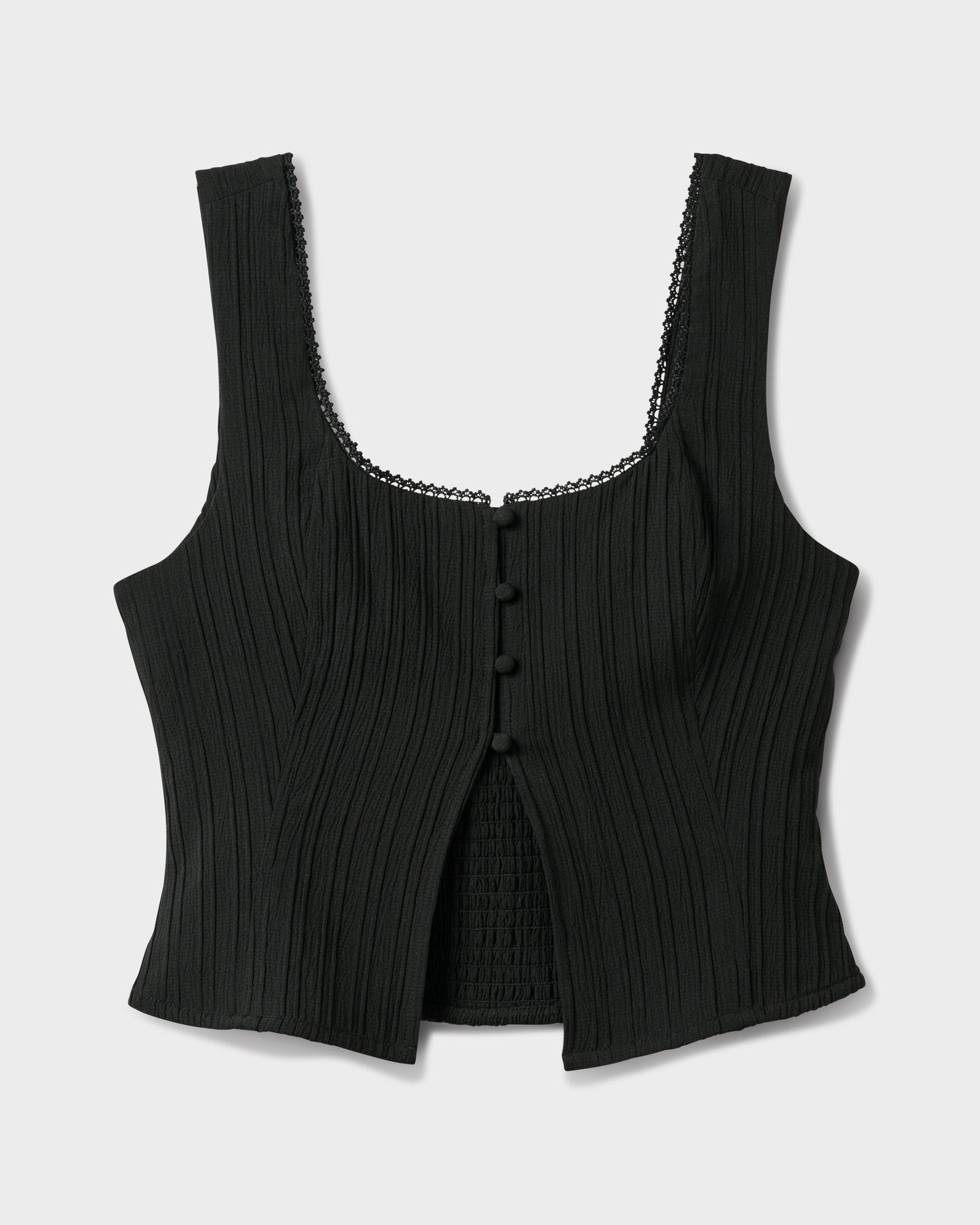 Maci Solid Textured Tank Top