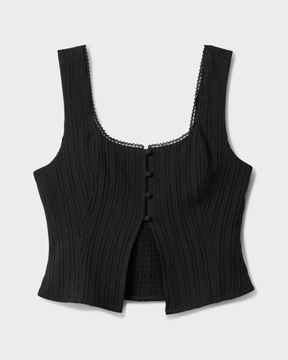 Maci Solid Textured Tank Top